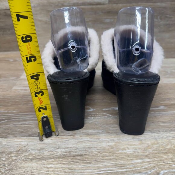 Born Hope Black Suede Block Heel Mule Women's Size 8 - Picture 3 of 7